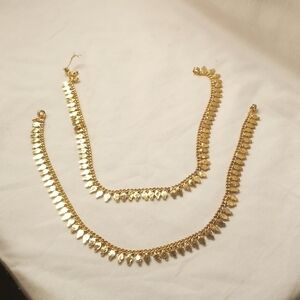 Gold Anklets Costume Jewelry Dance